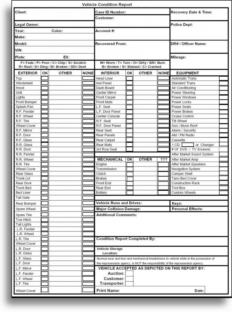 Condition Reports by BSR are high detail and professional in Tennessee